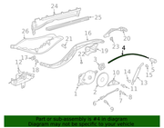 Genuine Porsche parts diagram