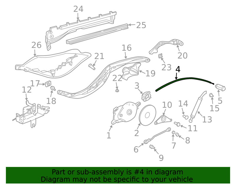 Genuine Porsche parts diagram