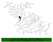 Genuine Porsche parts diagram