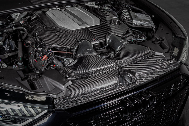 Eventuri Carbon Fiber Engine Cover - Gloss For Audi RS6 - EVE-C8RS6-CF-ENG