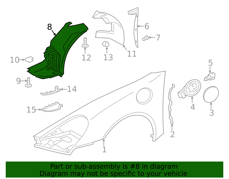 Genuine Porsche parts diagram