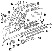 Genuine Porsche parts diagram