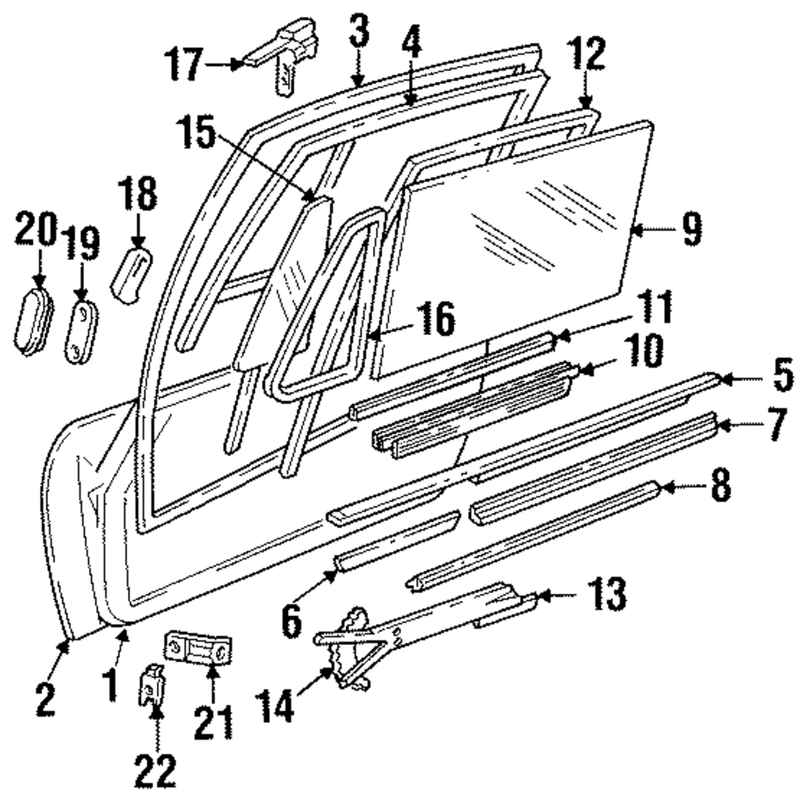 Genuine Porsche parts diagram