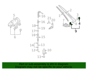 Genuine Porsche parts diagram