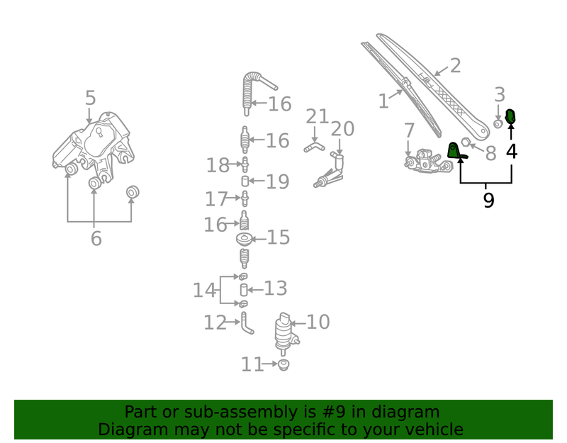 Genuine Porsche parts diagram