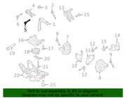 Genuine Porsche parts diagram