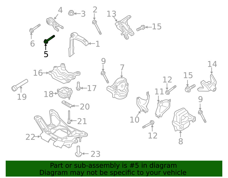 Genuine Porsche parts diagram