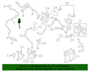 Genuine Porsche parts diagram