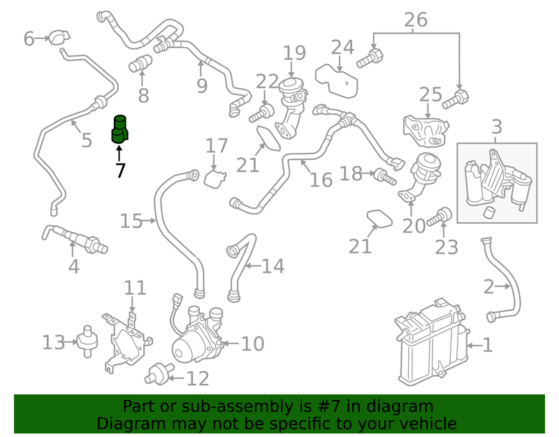 Genuine Porsche parts diagram