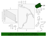 Genuine Porsche parts diagram