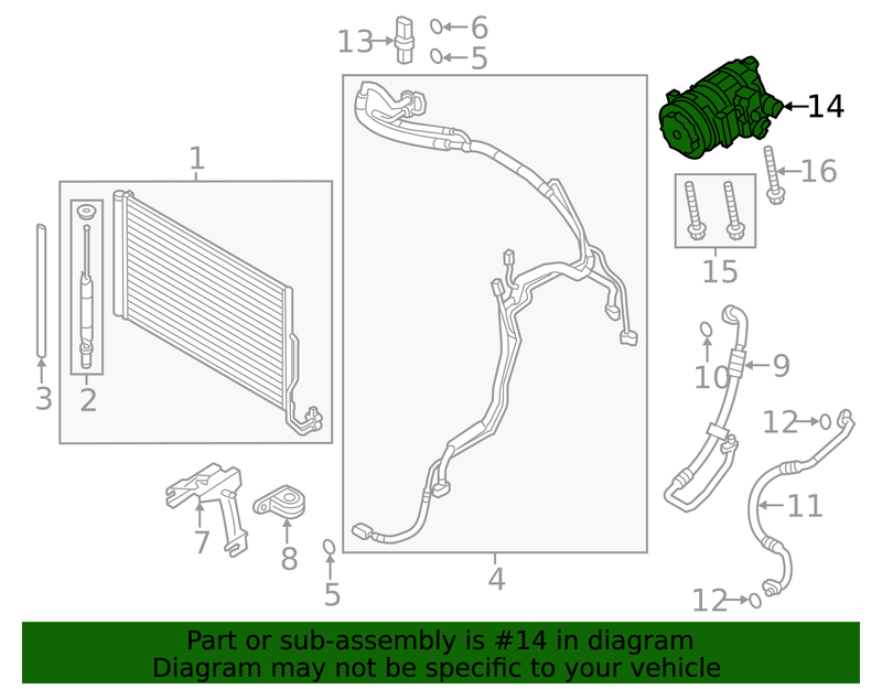 Genuine Porsche parts diagram