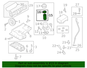 Genuine Porsche parts diagram