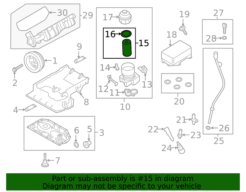 Genuine Porsche parts diagram