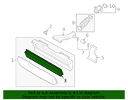Genuine Porsche parts diagram