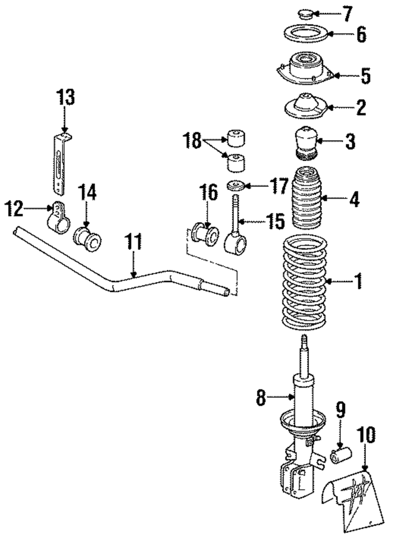 Genuine Porsche parts diagram