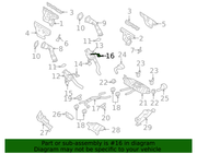 Genuine Porsche parts diagram