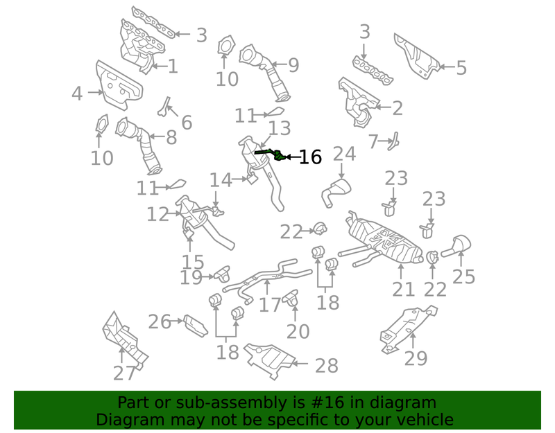 Genuine Porsche parts diagram