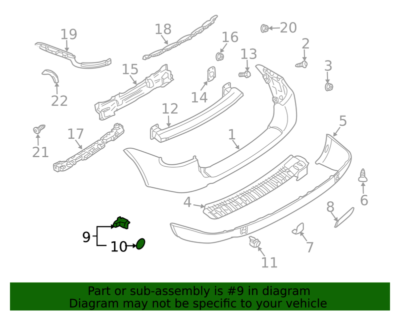 Genuine Porsche parts diagram