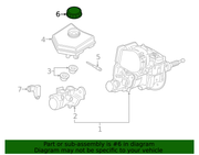 Genuine Porsche parts diagram