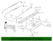 Part can be found as reference #15 in illustration