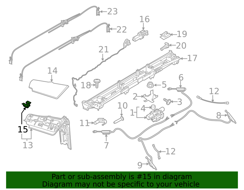 Part can be found as reference #15 in illustration
