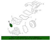 Genuine Porsche parts diagram
