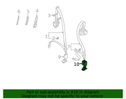 Genuine Porsche parts diagram