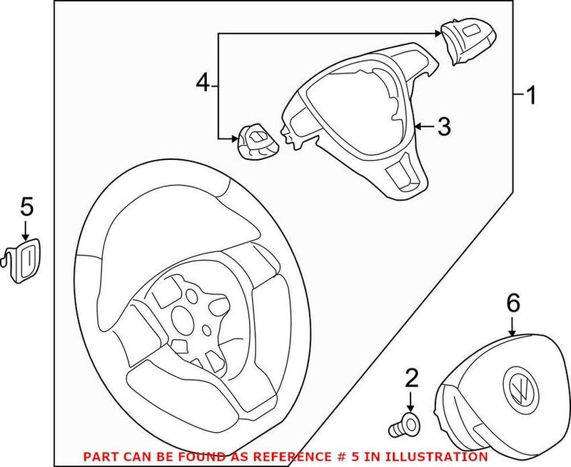 Steering Wheel Transmission Shift Control Switch – Passenger Side