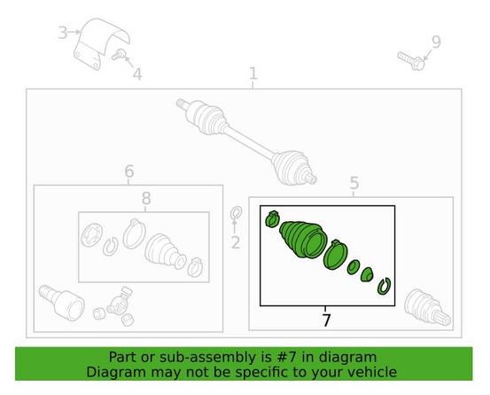 CV Joint Boot Kit – Front Outer