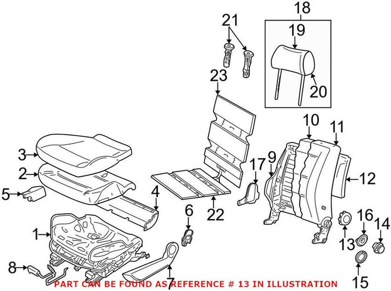 VW Seat Adjustment Knob 6R0881671D71N