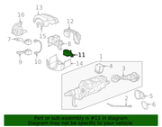 Genuine Porsche parts diagram