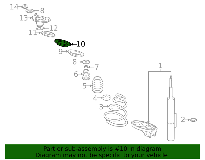 Genuine Porsche parts diagram