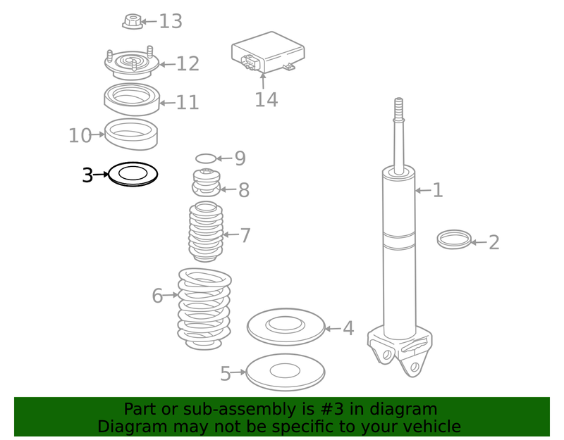 Genuine Porsche parts diagram
