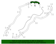 Genuine Porsche parts diagram