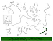Genuine Porsche parts diagram