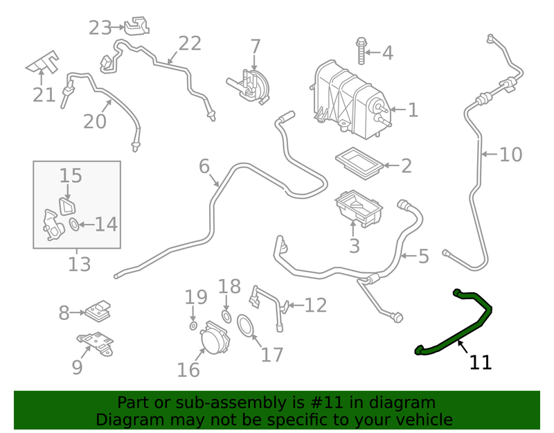 Genuine Porsche parts diagram