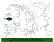 Genuine Porsche parts diagram