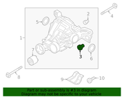 Genuine Porsche parts diagram