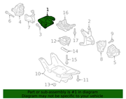 Genuine Porsche parts diagram