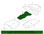 Genuine Porsche parts diagram