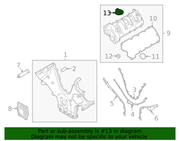 Genuine Porsche parts diagram