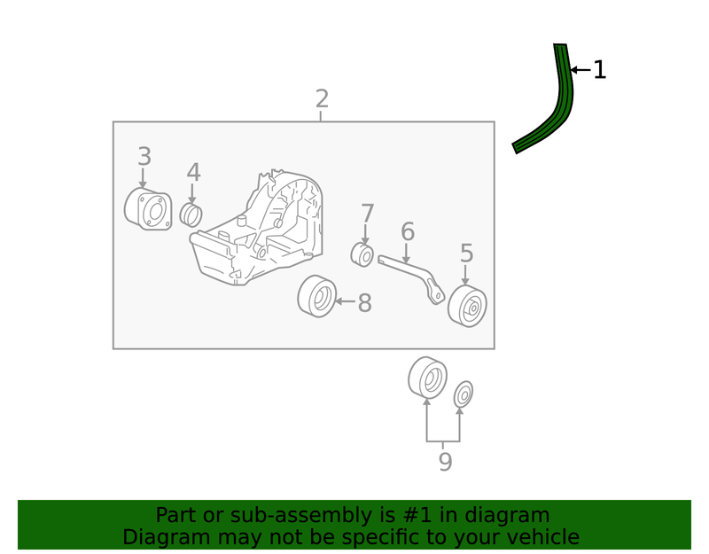 Genuine Porsche parts diagram