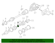 Genuine Porsche parts diagram