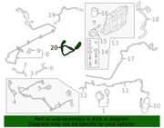 Genuine Porsche parts diagram