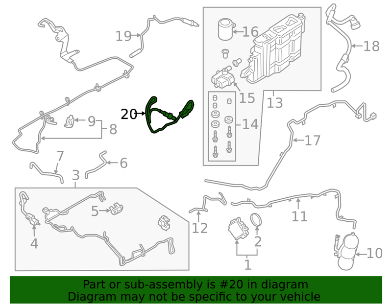 Genuine Porsche parts diagram