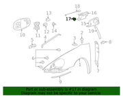 Genuine Porsche parts diagram