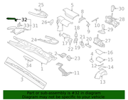 Genuine Porsche parts diagram