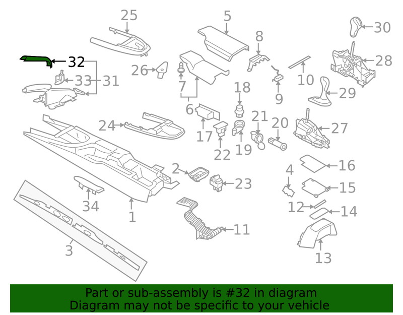 Genuine Porsche parts diagram