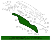 Genuine Porsche parts diagram