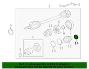 Genuine Porsche parts diagram